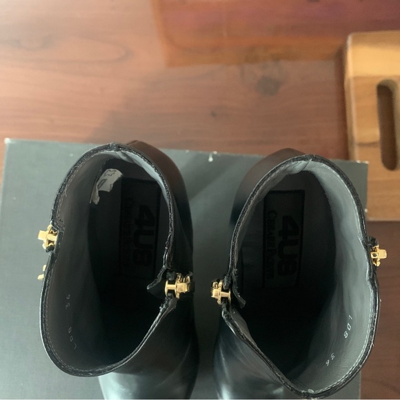 Cesare Paciotti Women’s Black Leather Ankle Booties Size 36 & fits 6.5-Stunning! - Picture 14 of 15